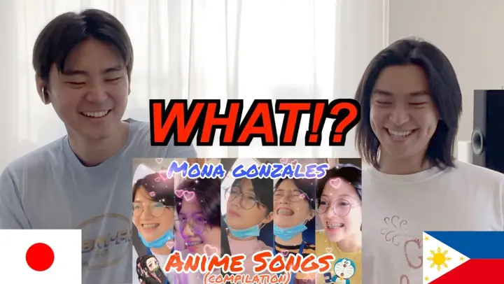 Japanese React to Mona  Gonzales Anime Songs(Philippines)