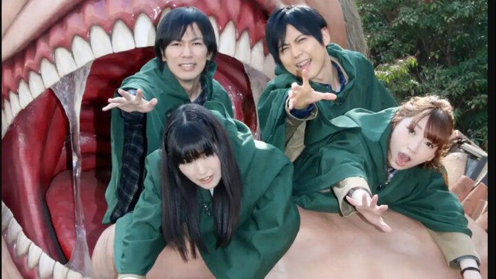 [Attack on Titan] Foto awal yang langka dari grup protagonis x Chuang Ge x USJ