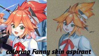 speed coloring Fanny skin aspirant | Mobile legends bang bang