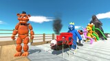 Freddy Fazzbear PYRAMID DEATH RUN - Animal Revolt Battle Simulator