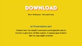 Bree Melanson – Beyond Form – Free Download Courses