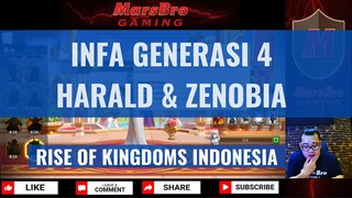 HARALD & ZENOBIA - COMMANDER INFANTRY GEN 4 [ RISE OF KINGDOMS INDONESIA ]