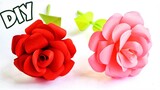 Hướng dẫn làm hoa hồng bằng giấy cực dễ | Cách làm hoa giấy | Paper rose tutorial