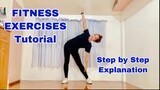 BASIC FITNESS EXERCISES TUTORIAL (Mirrored with Explanation)