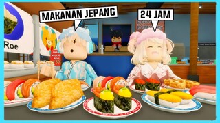 Aku Dan Adiku Mukbang Makanan Jepang Selama 24 Jam Di Roblox Brookhaven ft @Shasyaalala