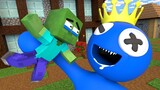 Monster School: Blue Lost Control - Rainbow Friends Roblox | Minecraft Animation