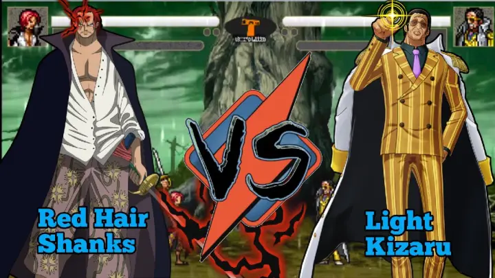 The wait is over Red Hair Shanks Vs Light Kizaru Epic Fight