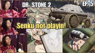 A TANK | DR. STONE Stone Wars Episode 5 Reaction | Lalafluffbunny