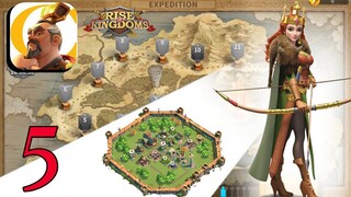 Rise of kingdoms - expedition levels (1-5) Gameplay walkthrough Android Ios