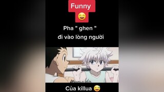 Anh chỉ đi bảo vệ thôi nha không ghen tuông gì hết 😅 wibu xuhuong2021 highlightanime fananime editanime hunterxhunter killua gon