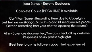 Jana Bishop Course Beyond Bootcamp download