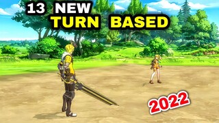 Top 13 NEW TURN BASED RPG games android & iOS 2022 Very good looking OFFLINE Turn based ONLINE RPG