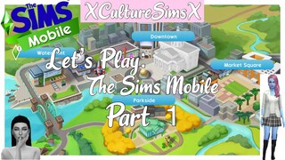 Lets Play - The Sims Mobile (Part 1) Phoenix Savalani The GoldDigger? | XCultureSimsX