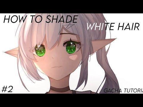 How to Shade Hair #3 ( White Hair ) - Gacha Club