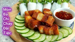 Món BA CHỈ CHAY Này Ăn Với Bún, Bánh Hỏi, Bánh Mì Đều Ngon, Dùng Đãi Tiệc Cũng Được | Bà Mẹ Quê