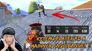 GILA !! KETEMU PLAYER KD 8 ASLI MAINNYA JAGO BANGET  , SEMUA MUSUH BISA DIRATAKAN - PUBG MOBILE