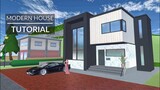 Black Modern House Tutorial | Sakura School Simulator | Kat-kat Gaming