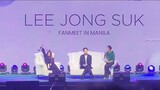 LEE JONG SUK FULL INTERVIEW | MANILA FANMEET 2023
