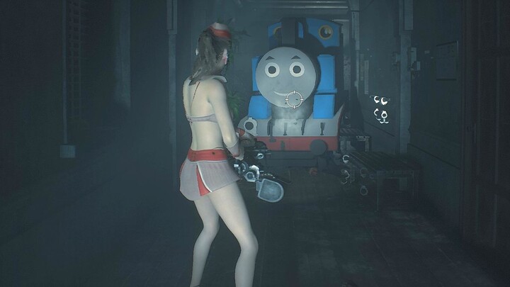 Resident Evil 2 Remake: Medic Claire and Thomas the Train Tyrant