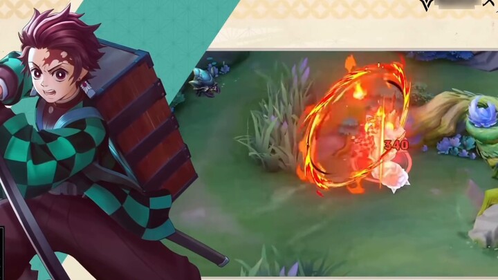 [Game][Arena of Valor] Kamado Tanjirou and Kamado Nezuko on the field