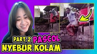 PRANK BALES DENDAM KE PASCOL LOMPAT KE KOLAM LELE PART #2 GAYA KUPU KUPU!!