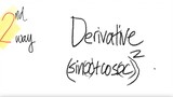 2nd/2ways: derivative (sin(x)+cos(x))^2