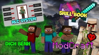 🔥ADDON/MOD [MODCRAFT] CỰC HAY CHO MINECRAFT PE 1.19 MỚI NHẤT SKILLBOOK, DỊCH BỆNH, RLC SYSTEM...