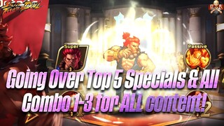 [SF: Duel] -  Breaking down Top 5 Specials, C1, C2, & C3 Combos for ALL CONTENT! Love your feedback