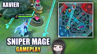 NEW MAGE HERO XAVIER SNIPES THE ENEMIES GAMEPLAY | MOBILE LEGENDS