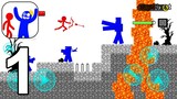 Stick Hero Great Craft War - Gameplay Walkthrough Part 1 Stickman Army Defense  Blocks (Android)
