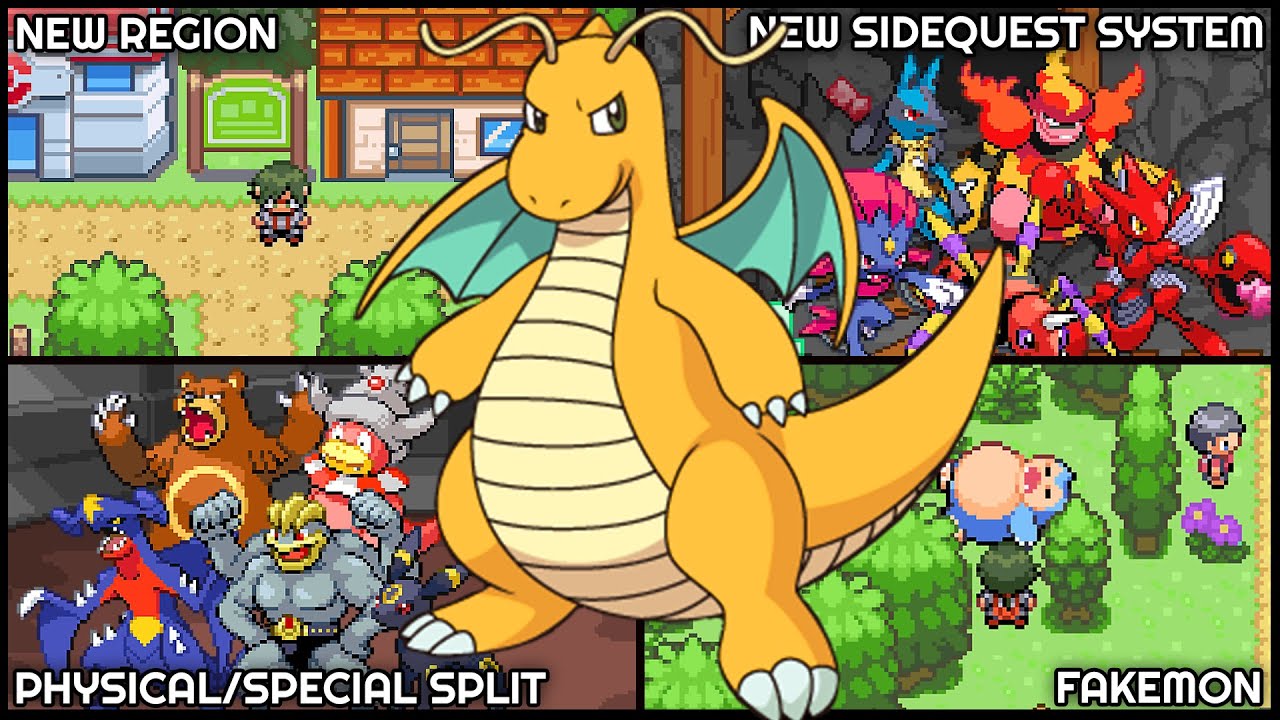 Updated Pokemon GBA Rom With New Region, Fakemon, Sidequest System, BW  Repel, New Story And More! - Bilibili
