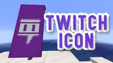 How to make the TWITCH symbol logo in Minecraft!