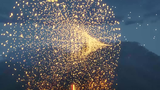 MINECRAFT- A gorgeous fireworks scene