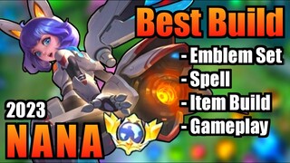 NANA BEST BUILD 2023 | TOP 1 GLOBAL NANA BUILD | NANA - MOBILE LEGENDS | MLBB