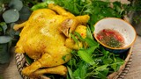 Cách luộc gà không cần nước hay còn gọi là Gà Hấp Muối chanh sả siêu ngon | Cook chicken no water