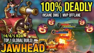 JAWHEAD BEST BUILD 2022 | TOP GLOBAL JAWHEAD GAMEPLAY | MOBILE LEGENDS✓