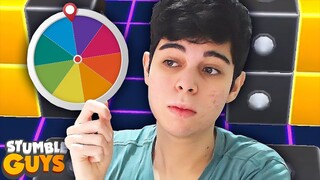 A ROLETA DECIDE O QUE EU VOU FAZER AQUI NO STUMBLE GUYS