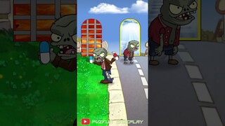 POV Zombie will decide which door you should go to - Plants vs Zombies Animation #shorts