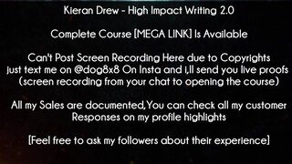 Kieran Drew Course High Impact Writing 2.0 download