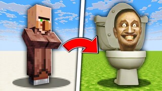 Aku MERUBAH mob Minecraft, jadi SKIBIDI TOILET di Minecraft!