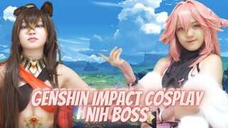 Cosplayer Genshin Impact - Dehya versus Yae Miko