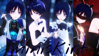 [4K|. Genshin Impact MMD] Ada keterampilan unik 🥵|Rangers & Skirmishers & Maid & Bunny Girls｢Rok Min