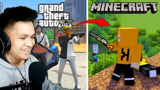 Minecraft #6 - MAY GTA 5 SA MINECRAFT ?? GRAND THEFT AUTO CRAFT | Grabe Barilan sa Grovestreet