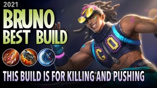 "INSANE DAMAGE" Bruno Best Build for 2021 | Bruno Gameplay & Build - Mobile Legends: Bang Bang