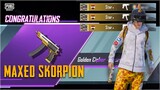 Maxed Golden Skorpion! First Upgradable Pistol 🔫 on PUBG MOBILE