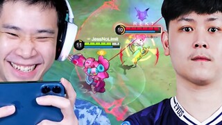 Mau Review Skin Malah Lawan EVOS REKT - Mobile Legends