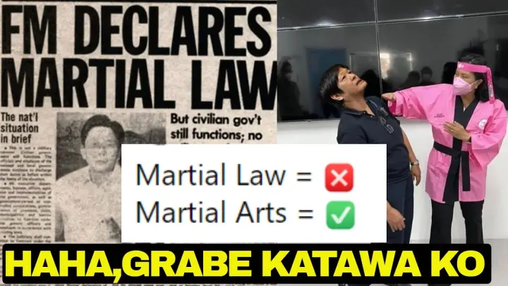 SAKIT TYAN KO KAKATAWA DITO MARTIAL LAW VS MARTIAL ARTS