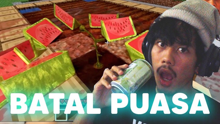TERNYATA INI! AKU REACTION MINECRAFT REALISTIC SAMPE MAU BATAL PUASA?!
