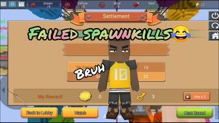 Bedwars - Spawnkills that didnt go well as planned 😂😝