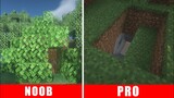 NOOB vs PRO Make Secret Base in Minecraft